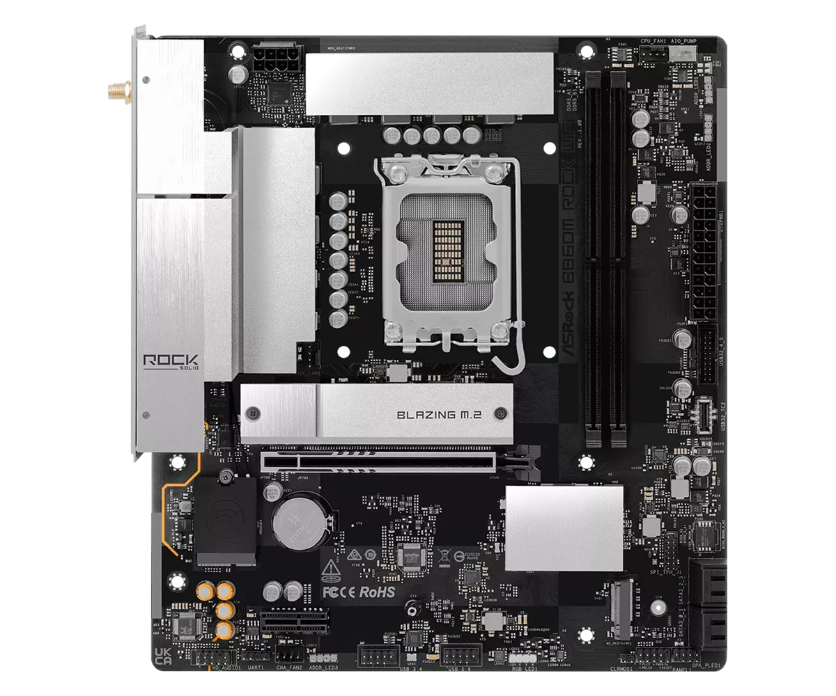 ASRock B860M Rock WiFi インテル 800シリーズ LGA1851対応 intel B860