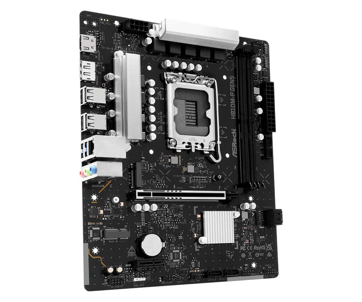 ASRock H810M-P Gen5 インテル 800シリーズ LGA1851対応 intel H810