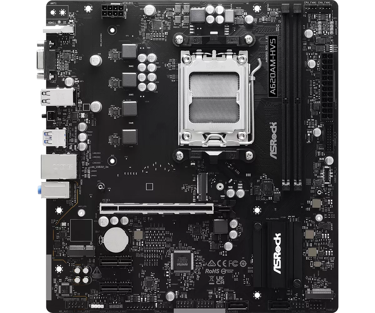 ASRock A620AM-HVS AMD 600シリーズ Socket AM5対応 AMD A620A チップ