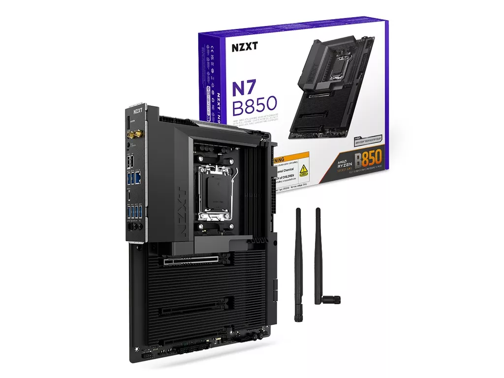 NZXTのフルカバー採用ATXマザーボード「N7」シリーズにAMD B850チップ