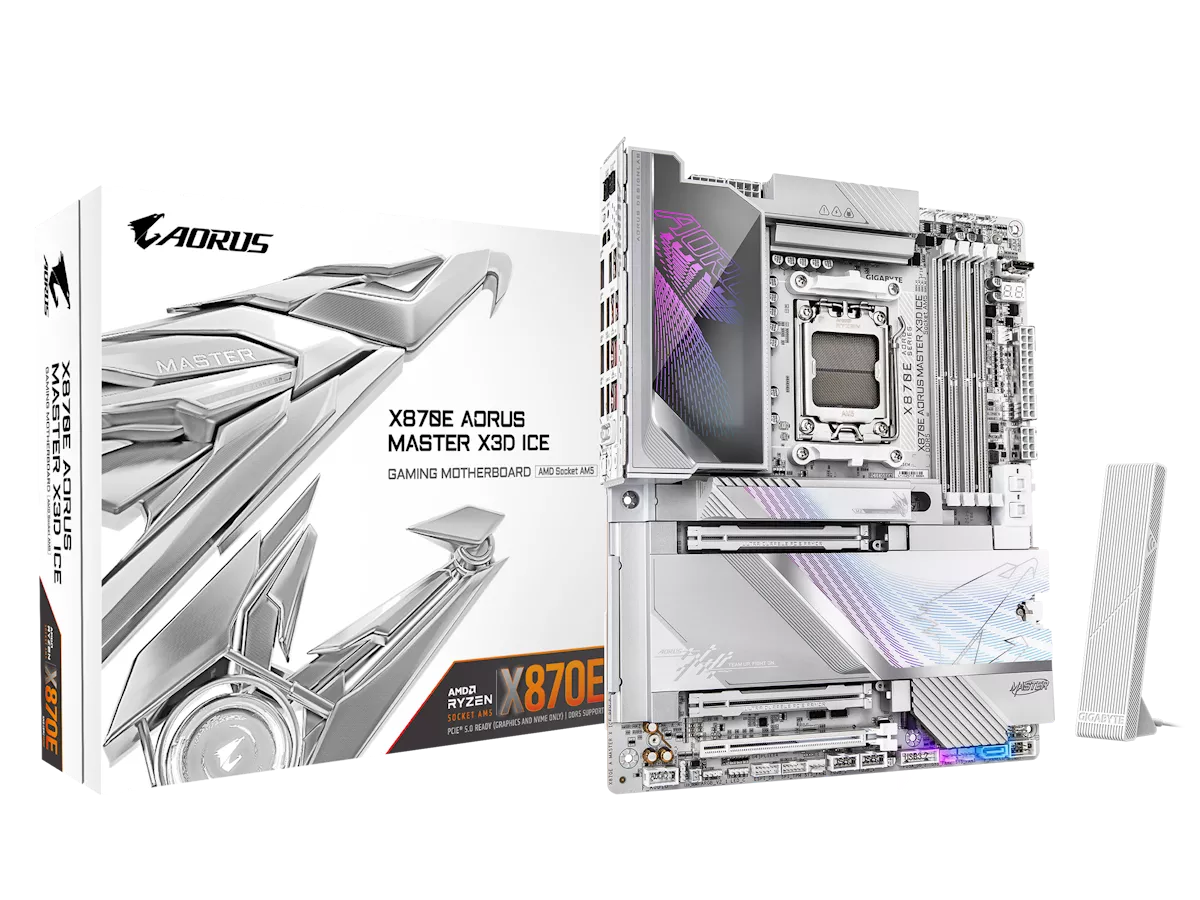 GIGABYTE X870E AORUS MASTER X3D ICE AMD 800シリーズ Socket AM5対応