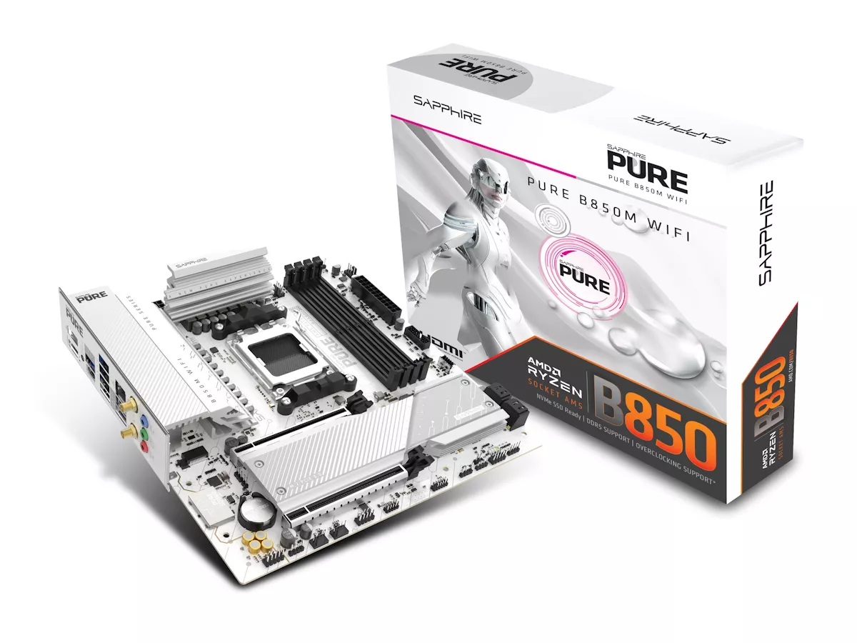 マザーボード B850m PURE WIFI + Ryzen 5 7600 SAPPHIRE SAPPHIRE PURE B850M WIFI AMD 800シリーズ Socket AM5対応