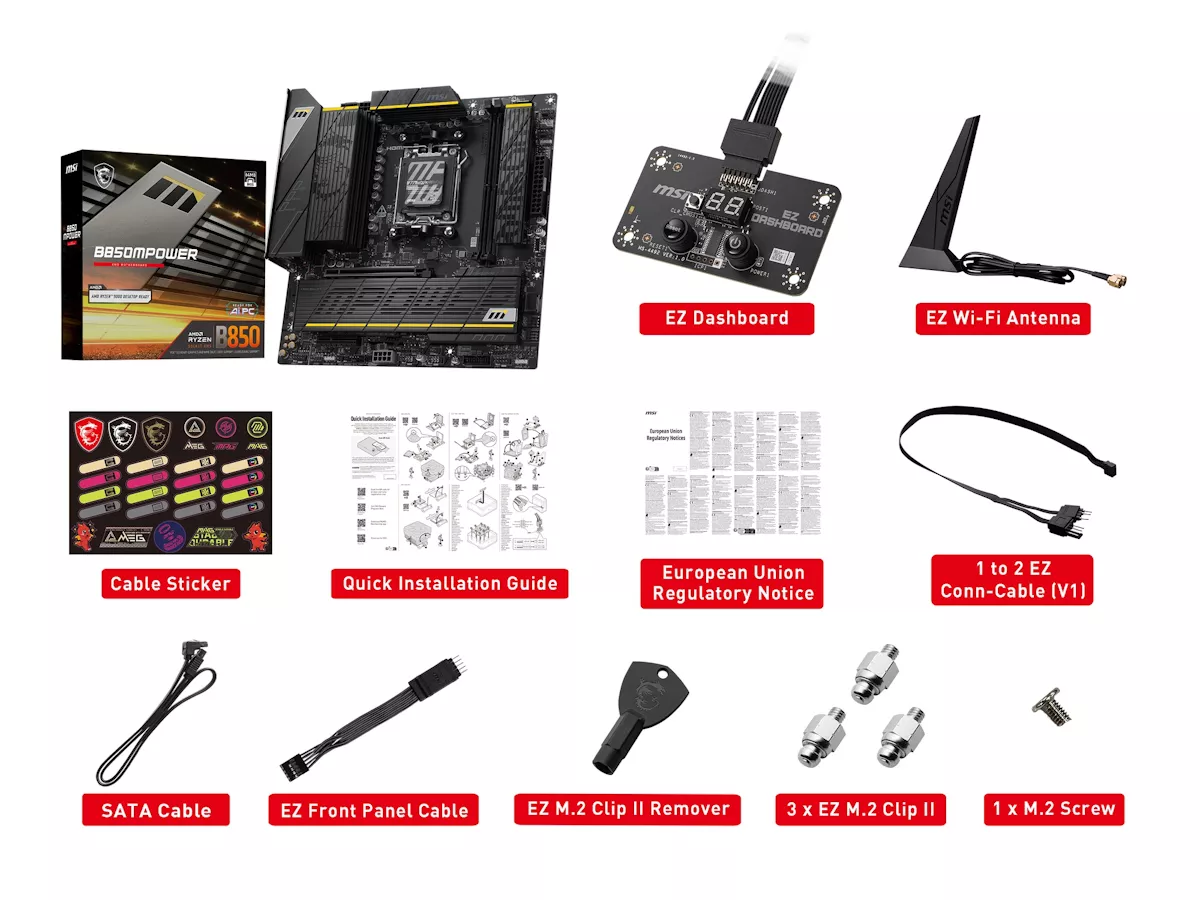 MSI B850MPOWER AMD 800シリーズ Socket AM5対応 AMD B850 チップ