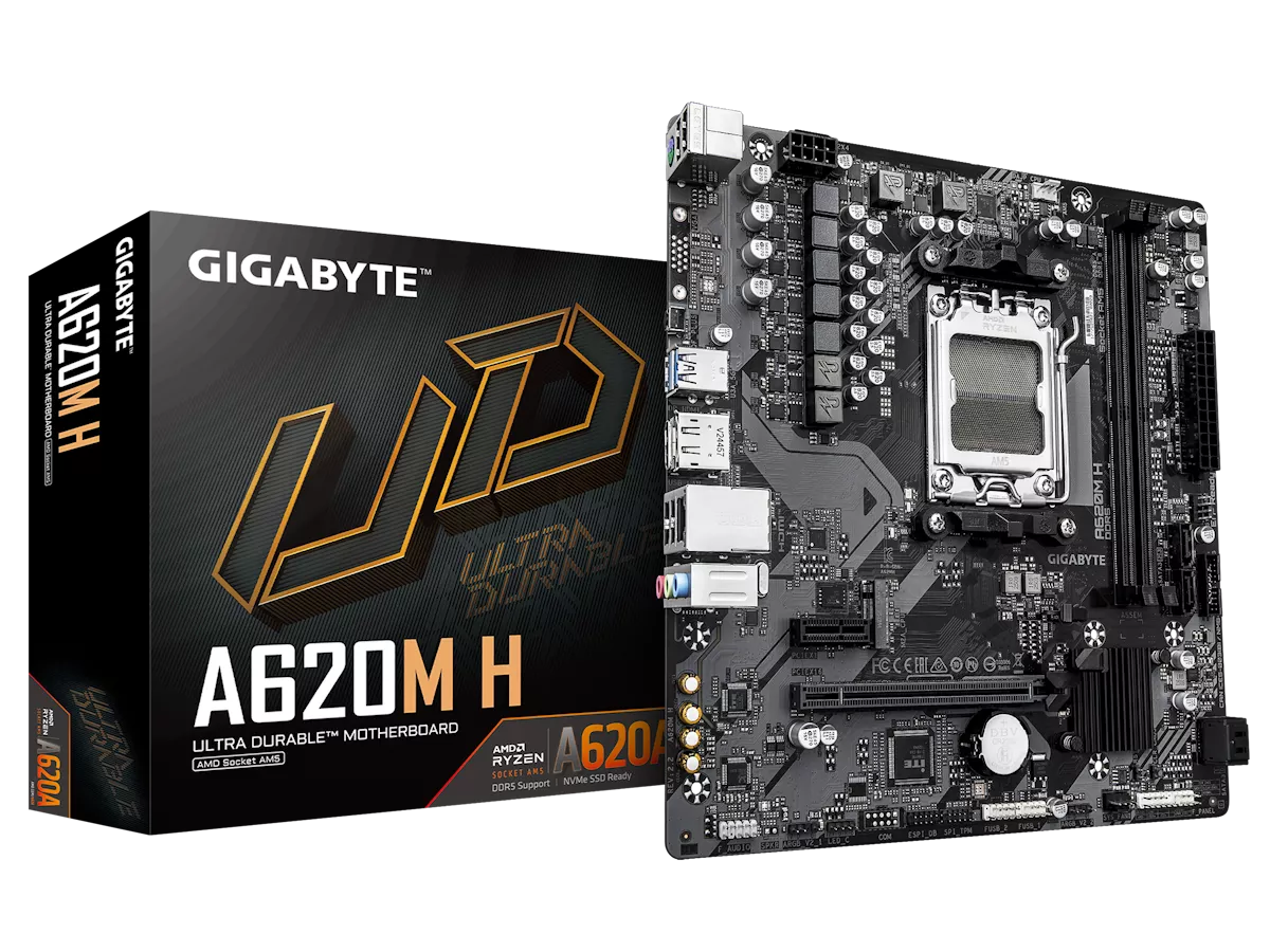 GIGABYTE A620M H Rev2 AMD 600シリーズ Socket AM5対応 AMD A620A