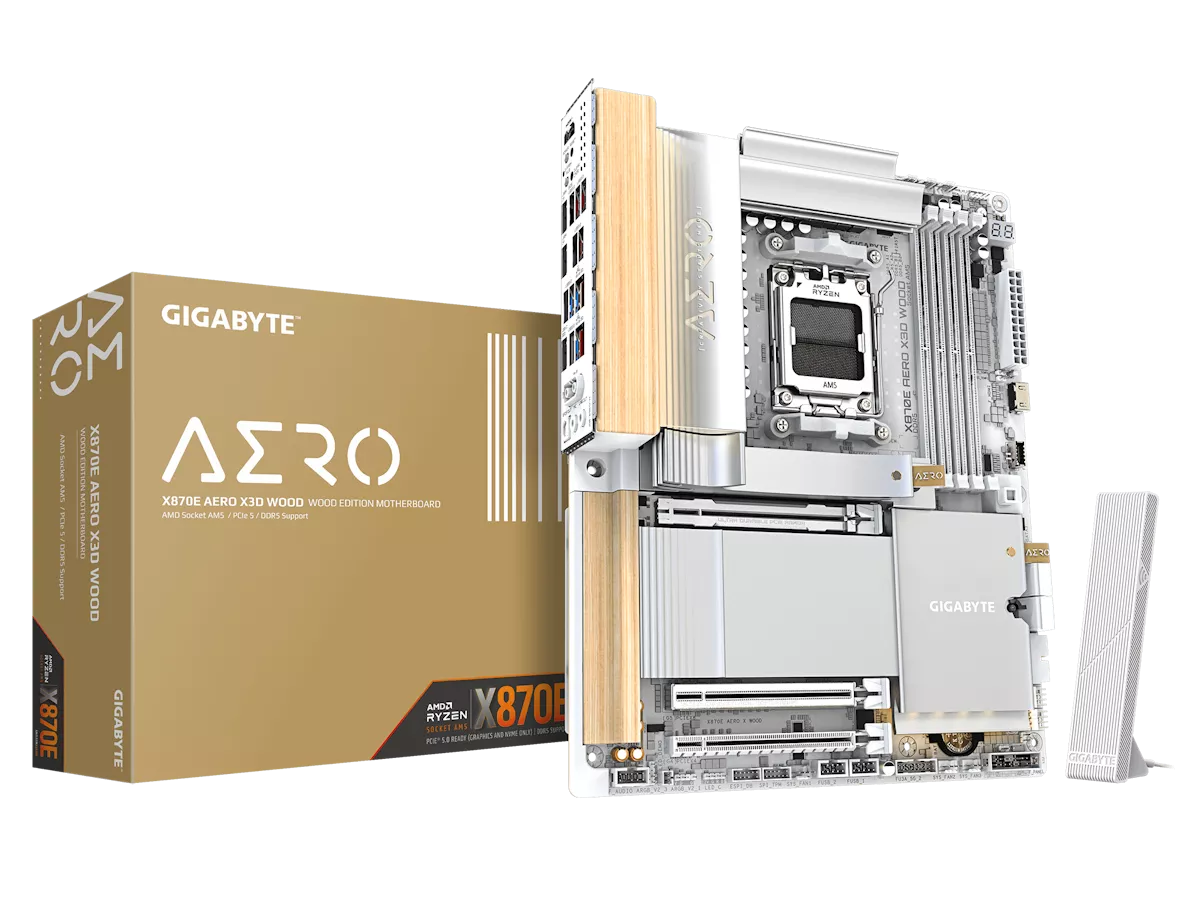 GIGABYTE X870E AERO X3D WOOD AMD 800シリーズ Socket AM5対応 AMD