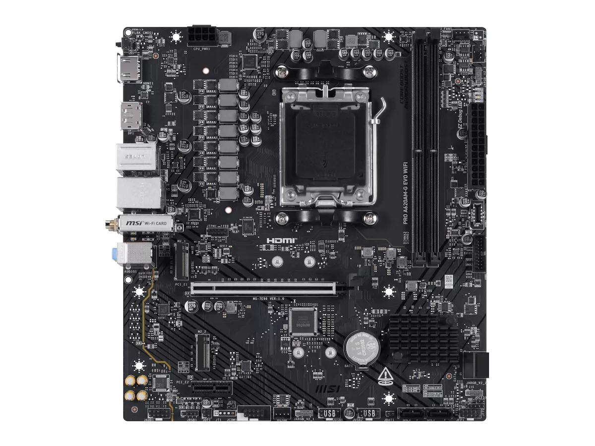 MSI PRO A620AM-G EVO WIFI AMD 600シリーズ Socket AM5対応 AMD A620A