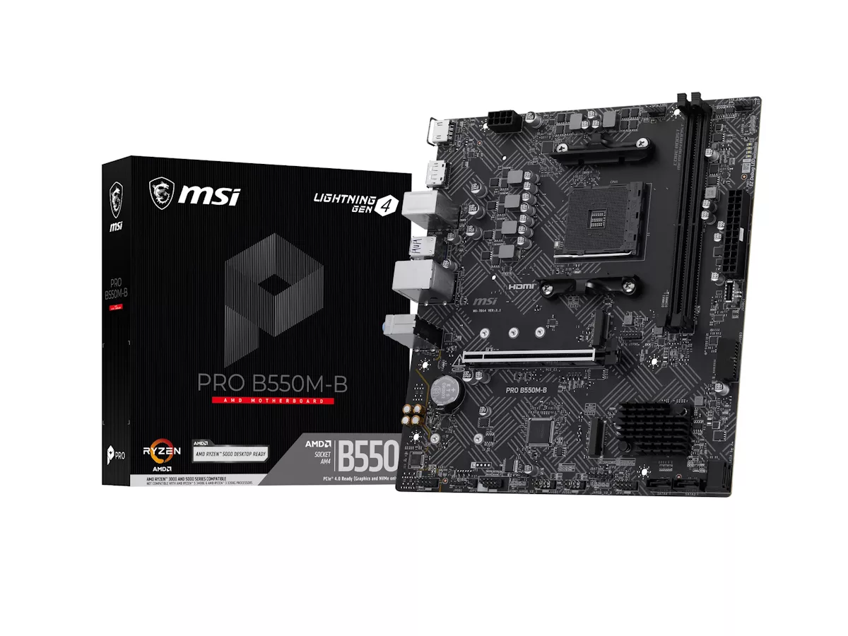 MSI PRO B550M-B AMD 500シリーズ Socket AM4対応 AMD B550チップ