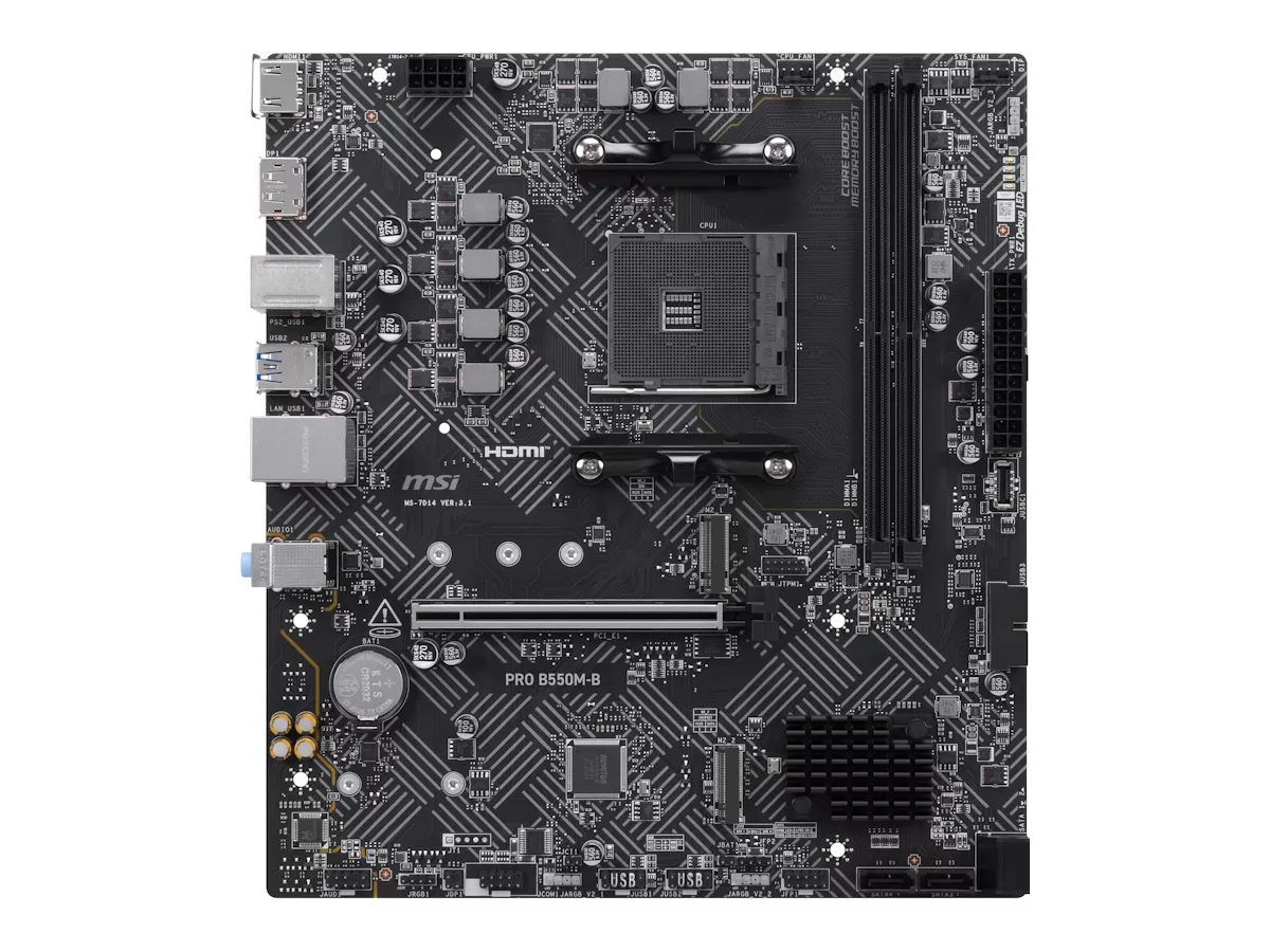 MSI PRO B550M-B AMD 500シリーズ Socket AM4対応 AMD B550チップ