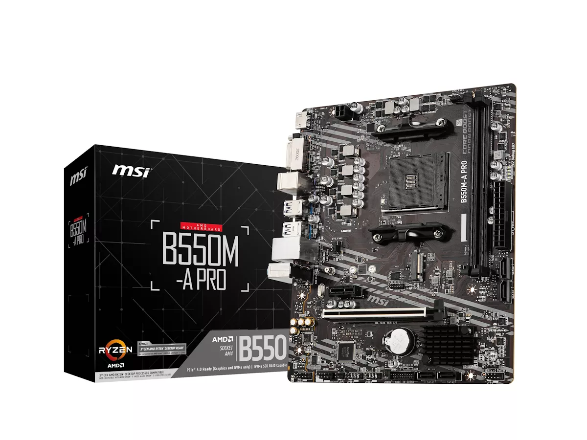 MSI B550M-A PRO AMD 500シリーズ Socket AM4対応 AMD B550チップ