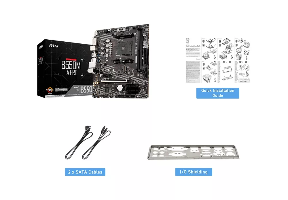 MSI B550M-A PRO AMD 500シリーズ Socket AM4対応 AMD B550チップ