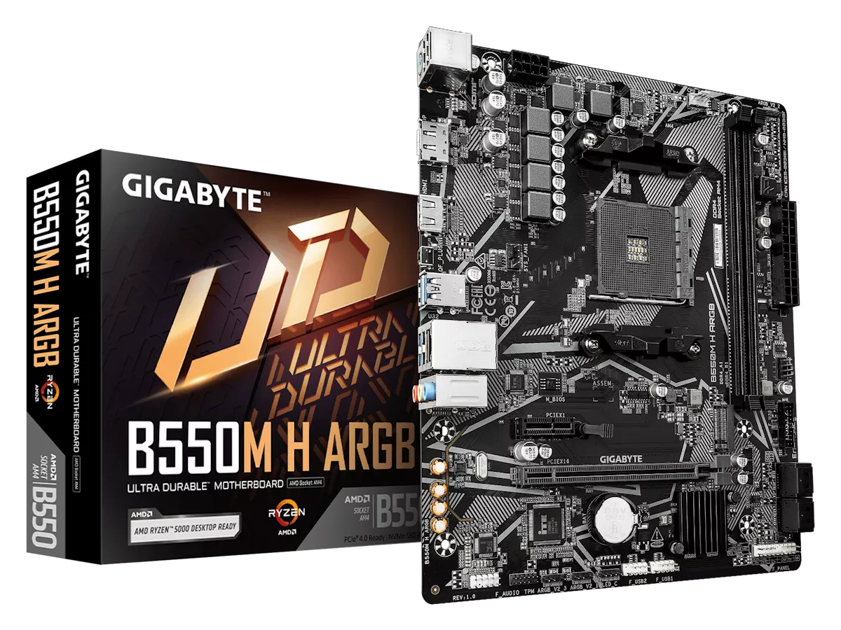 GIGABYTE B550M H ARGB AMD 500シリーズ Socket AM4対応 AMD B550