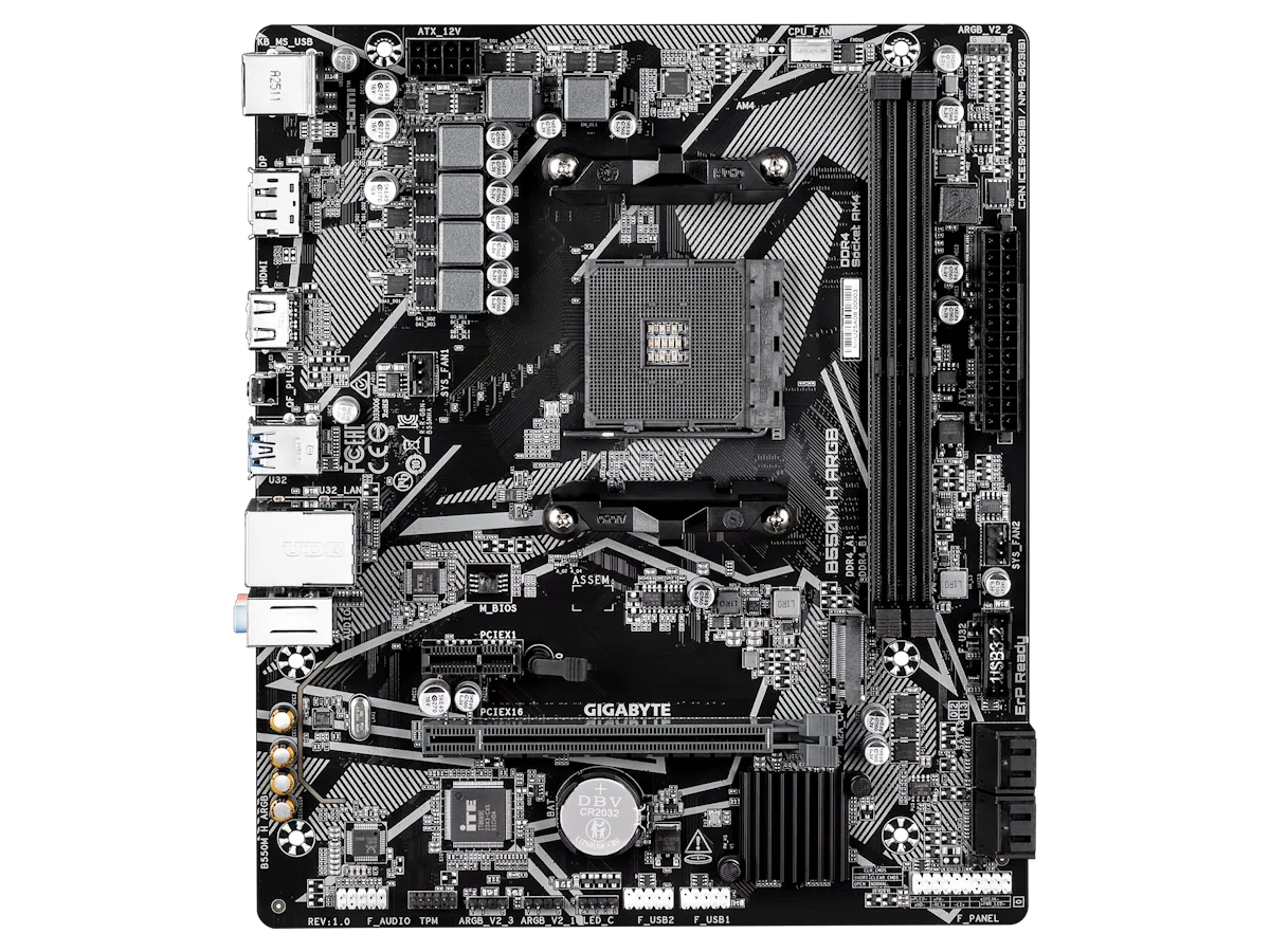 GIGABYTE B550M H ARGB AMD 500シリーズ Socket AM4対応 AMD B550
