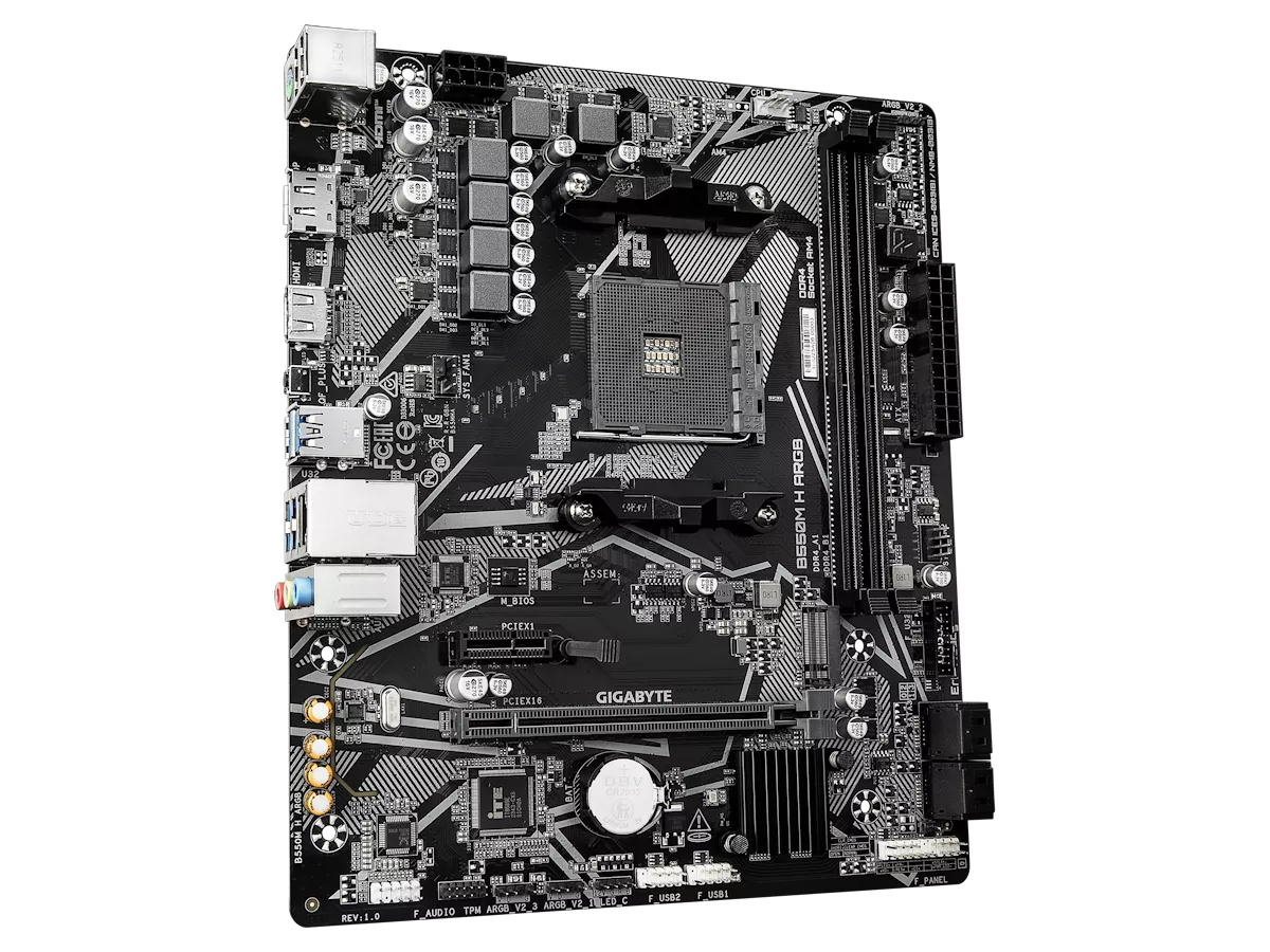 GIGABYTE B550M H ARGB AMD 500シリーズ Socket AM4対応 AMD B550