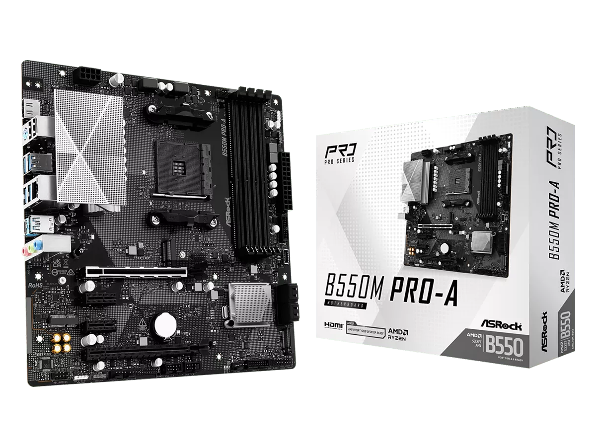 ASRock B550M Pro-A AMD 500シリーズ Socket AM4対応 AMD B550チップ