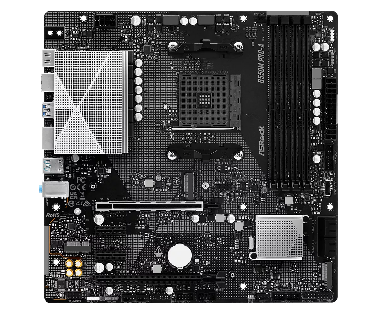 ASRock B550M Pro-A AMD 500シリーズ Socket AM4対応 AMD B550チップ