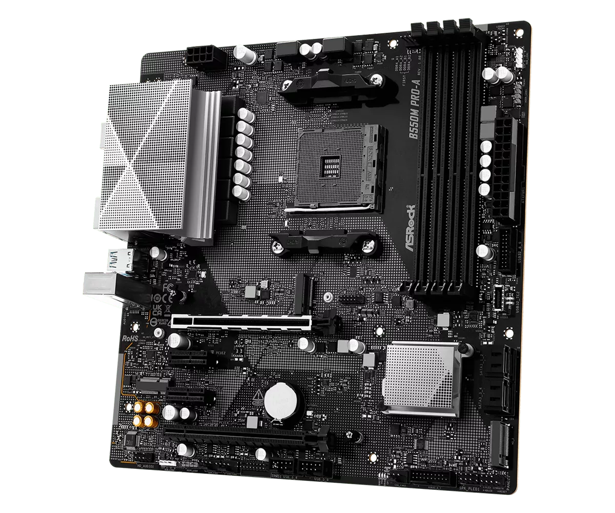 ASRock B550M Pro-A AMD 500シリーズ Socket AM4対応 AMD B550チップ