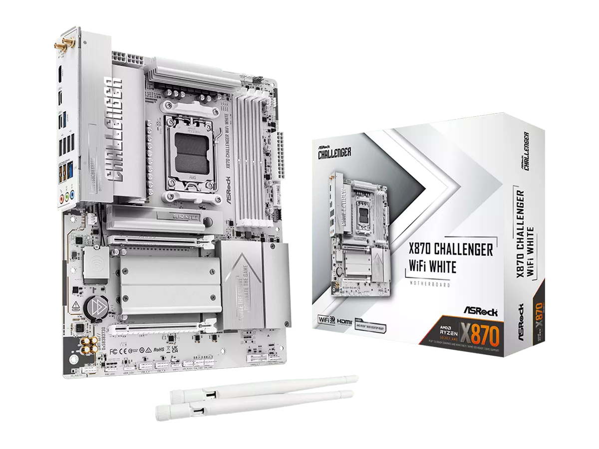 ASRock X870 Challenger WiFi White AMD 800シリーズ Socket AM5対応