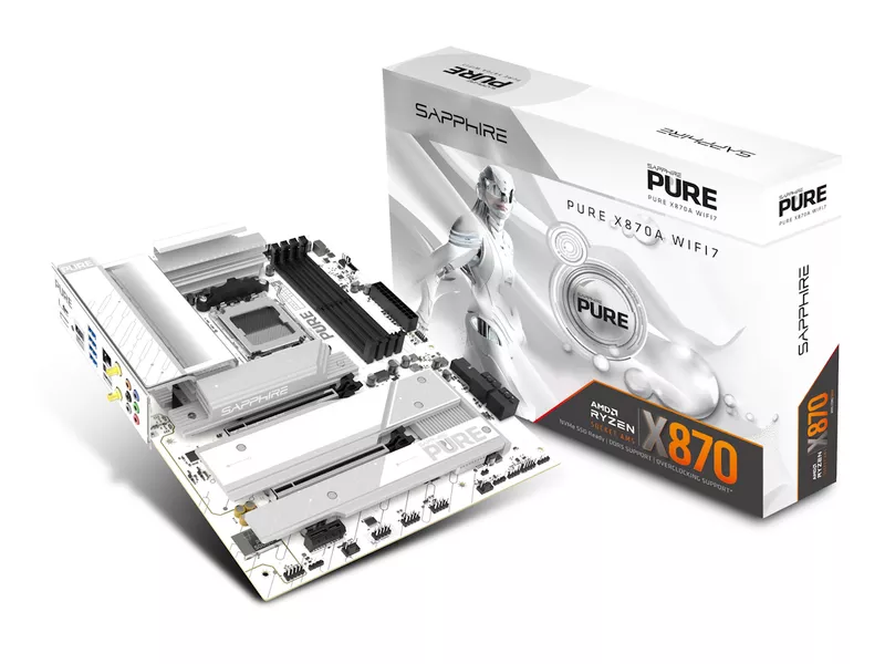 SAPPHIREから、X870チップセット搭載のホワイトなATXマザーボード