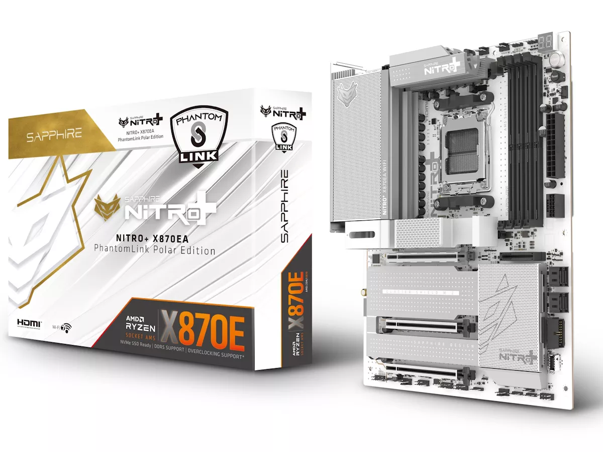 SAPPHIRE SAPPHIRE NITRO+ X870EA Phantomlink Polar AMD 800シリーズ