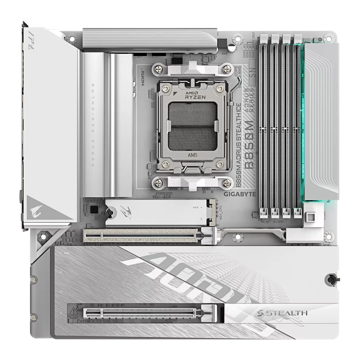 B850 AORUS STEALTH ICE マザーボード GIGABYTE B850M AORUS STEALTH ICE AMD 800シリーズ Socket AM5対応