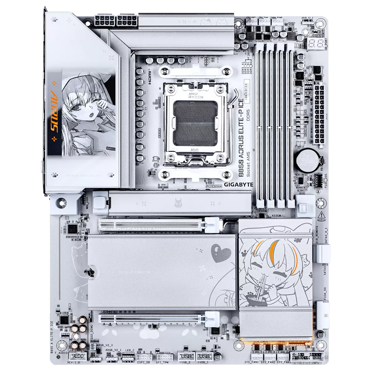 GIGABYTE B850 AORUS ELITE-P ICE AMD 800シリーズ Socket AM5対応 AMD 