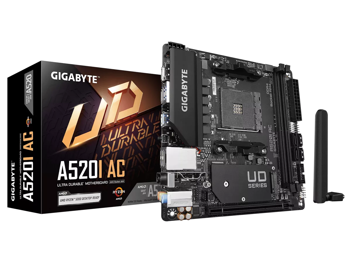 GIGABYTE A520I AC V2 AMD 500シリーズ Socket AM4対応 AMD A520チップ