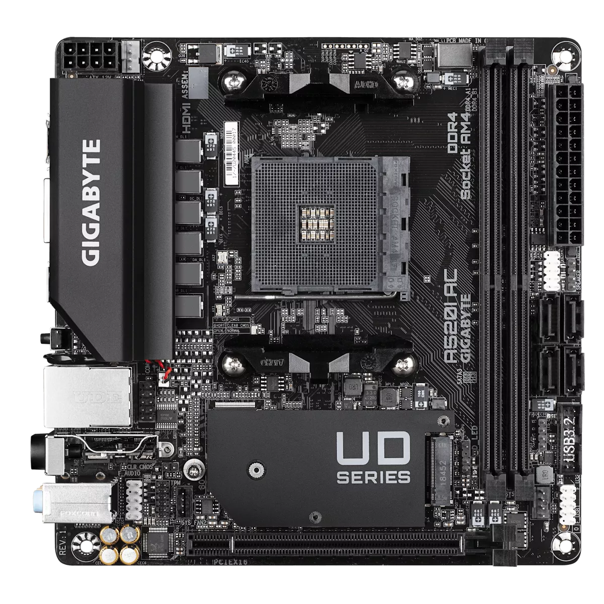 GIGABYTE A520I AC V2 AMD 500シリーズ Socket AM4対応 AMD A520チップ