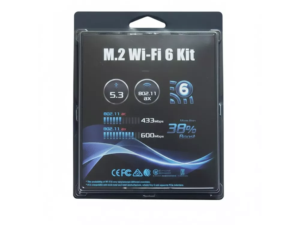 ASRock M.2 WiFi 6 kit (AW-XB611NF) ASRock マザーボード/ベアボーン