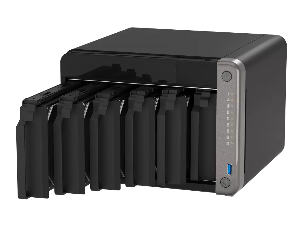 QNAP TS-AI642-8G 6ベイタワー型AI NAS。8コアプロセッサ、GPU QNAP TS-AI642-8G 6ベイタワー型AI NAS。8コアプロセッサ、GPU