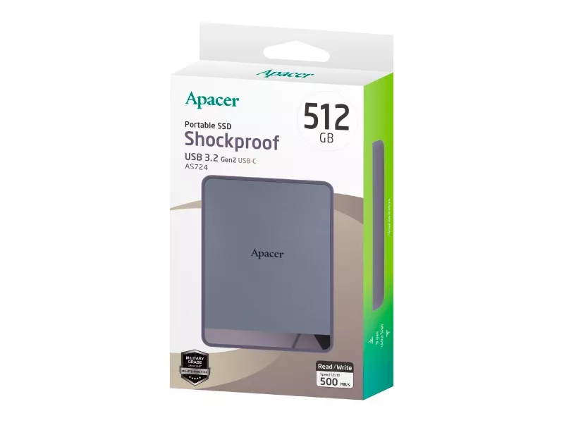 AS724 USB 3.2 Gen2 USB-C 512GBの商品メイン画像