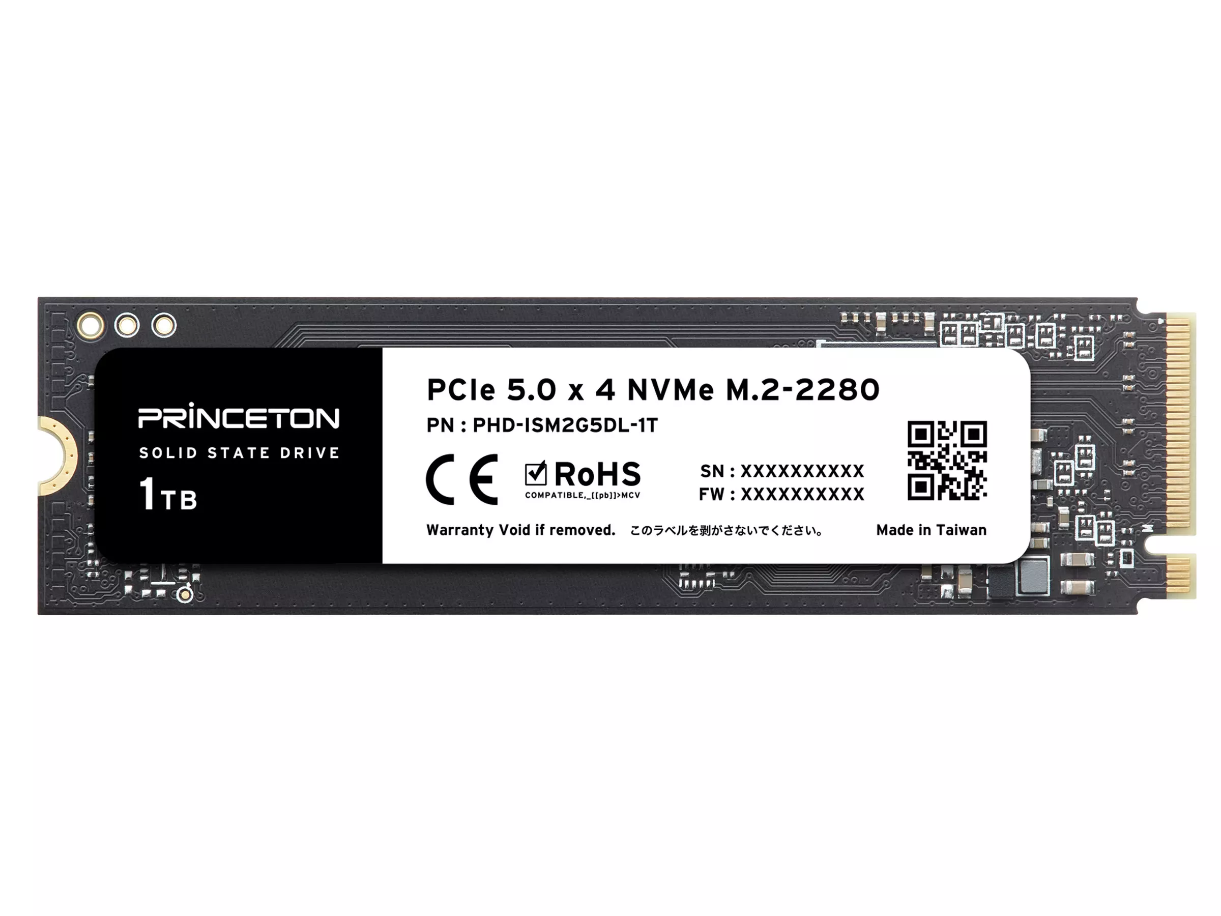Princeton PHD-ISM2G5DL-1T PCIe Gen5 NVMe M.2 SSD 1TB PHD-ISM2G5 M