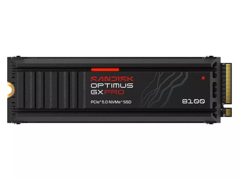 SanDisk Optimus GX PRO 8100 NVMe™ SSD 4TB ヒートシンク搭載モデル
