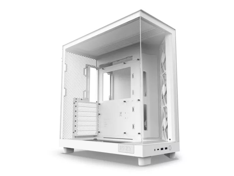 NZXT H6 Flow White ARGB ファン9個付き H6 Flow RGB | Gaming PC Cases | NZXT