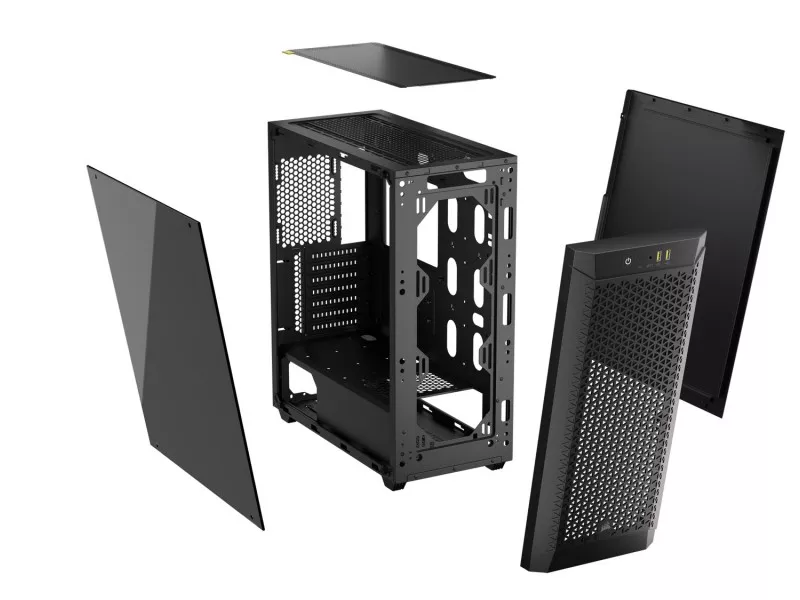 Corsair 480T Airflow Tempered Glass Black - 製品詳細 | パソコン