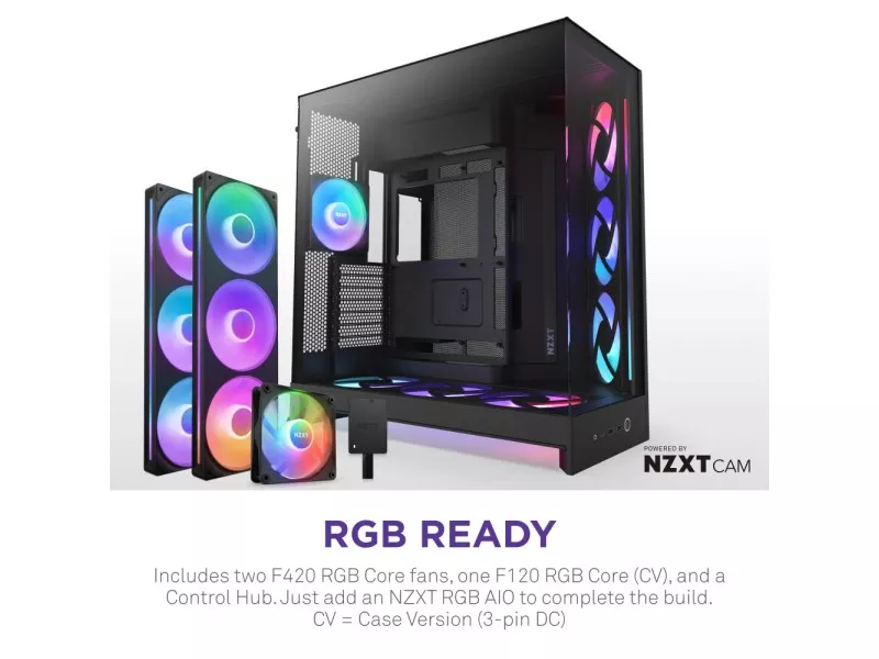 NZXT H9 FLOW RGB+ (2025) BLACK - 製品詳細 | パソコンSHOPアーク（ark）