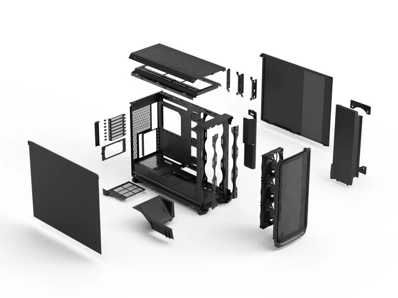 メロデス Fractal Gates 1~3rdセット Fractal Design Meshify 3 XL Ambience Pro RGB Black TG Light Tint