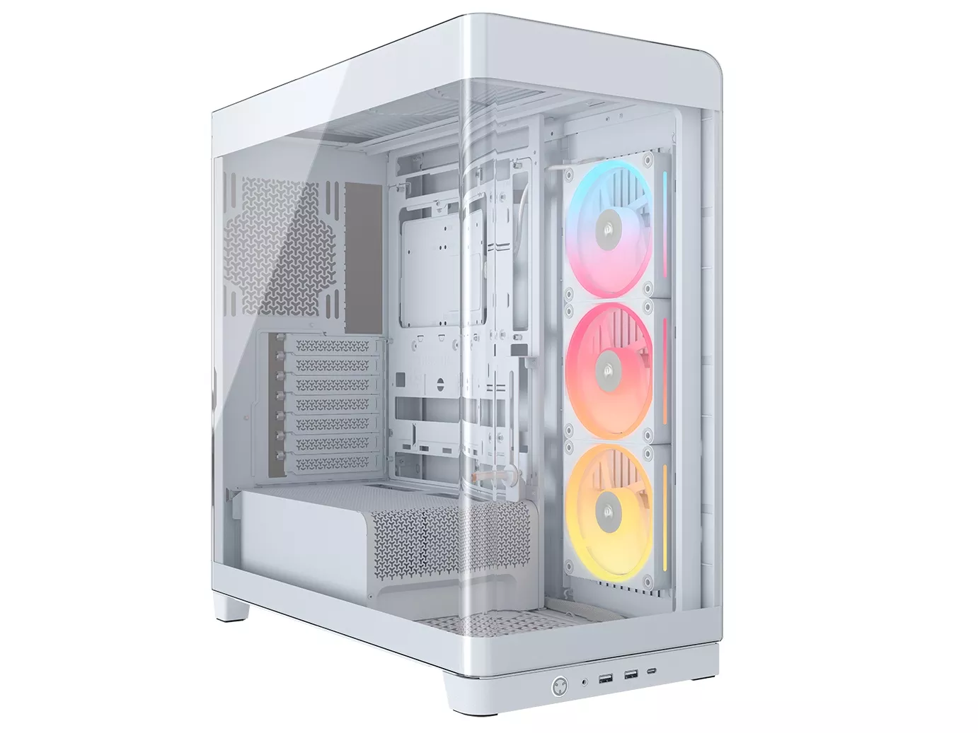 Corsair FRAME 4500X LX-R RGB iCUE LINK Panoramic Glass White
