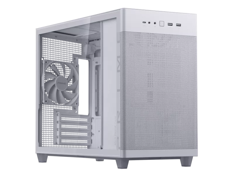 Prime AP201 Tempered Glass MicroATX Case WHITEの商品メイン画像