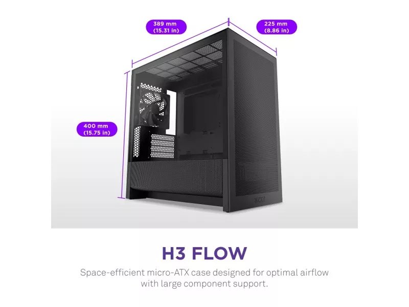 NZXT H3 Flow All Black - 製品詳細 | パソコンSHOPアーク（ark）