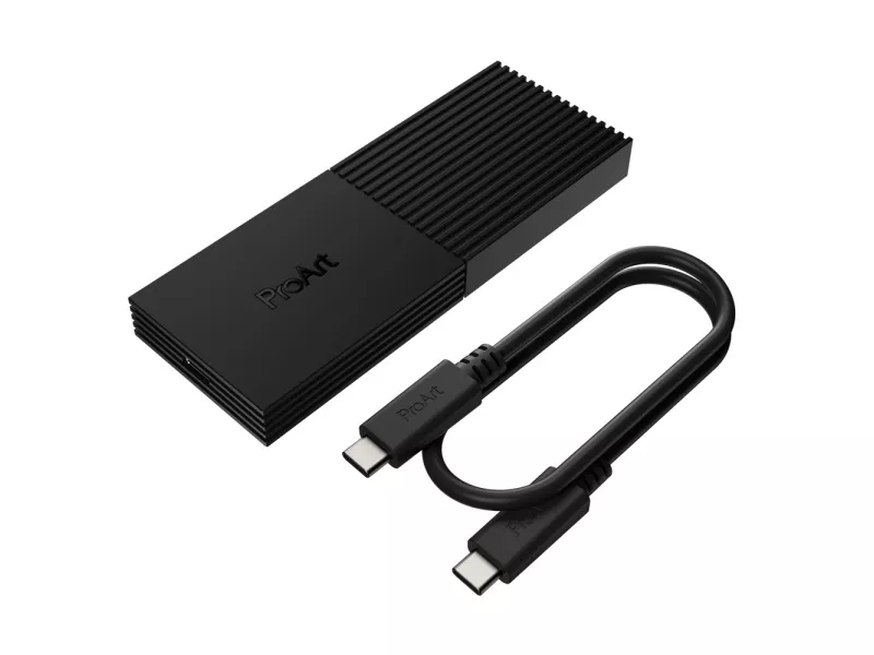 ASUSから最大40Gbpsの高速転送に対応するSSDエンクロージャ「ProArt