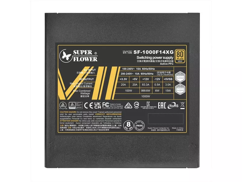 SuperFlower LEADEX VII GOLD 1000W BK LEADEX VII GOLD - 製品詳細