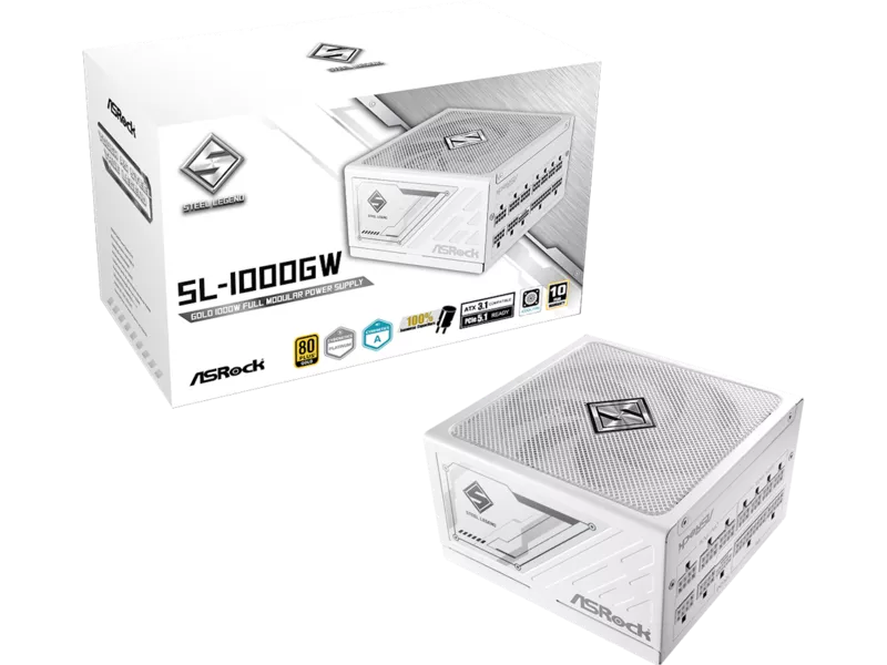 ASRock Steel Legend 1000w White SL-1000GWの商品メイン画像