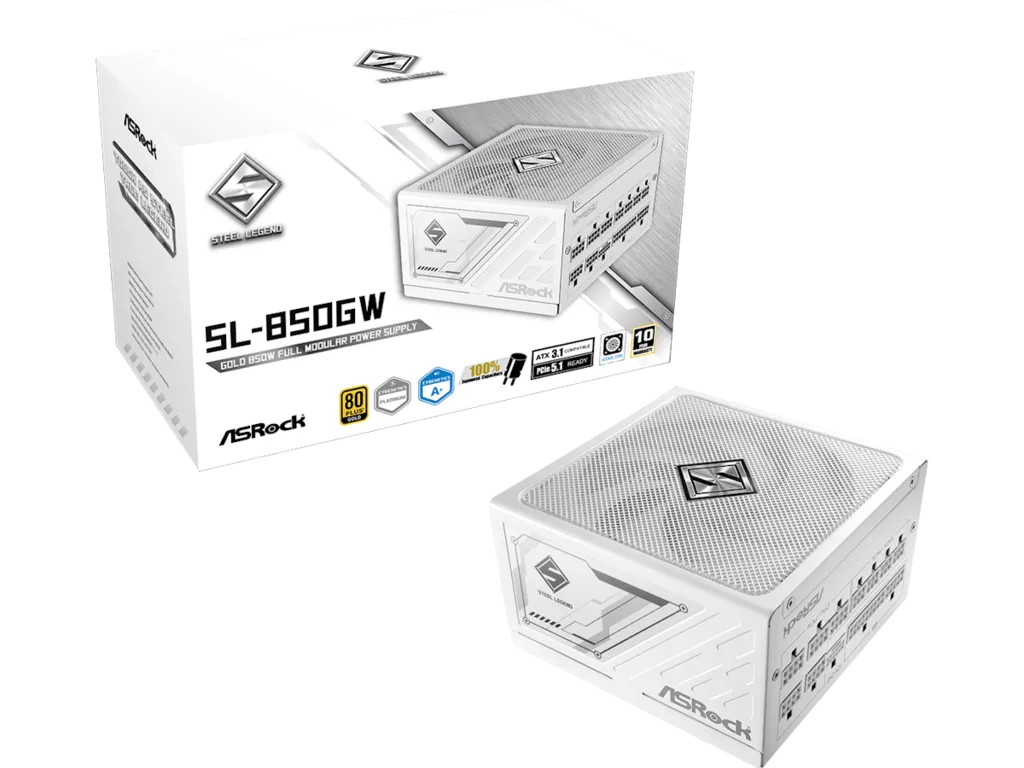 ASRockの電源ユニット、Steel Legendホワイトモデルの開封レビュー