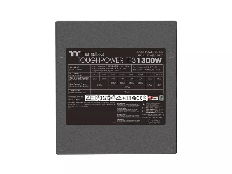 Thermaltake TOUGHPOWER TF3 1300W TITANIUM TOUGHPOWER TF3 TITANIUM