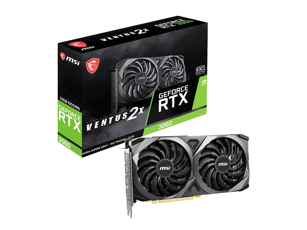 MSI GeForce RTX 3060 VENTUS 2X 12G OC VENTUS GEFORCE RTX 3060 12GB