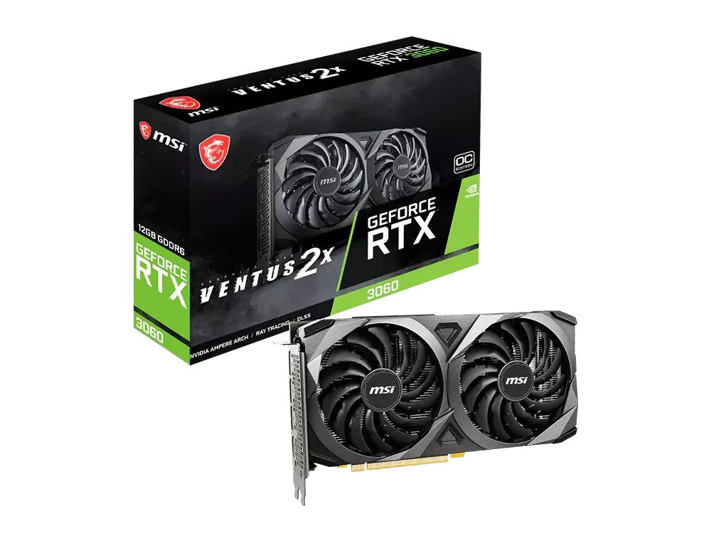 GeForce RTX3060 VENTUS 2x 12GB OC 本体のみ MSI GeForce RTX 3060 VENTUS 2X 12G OC VENTUS GEFORCE RTX 3060 12GB
