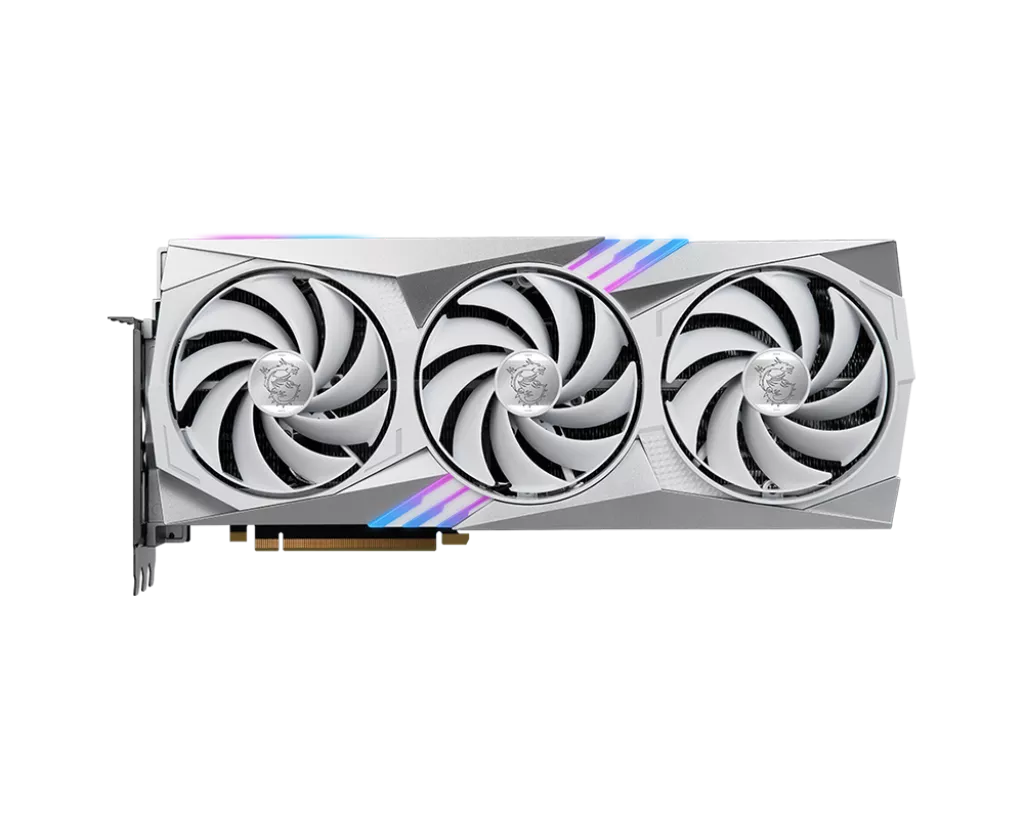 グラフィックボード・グラボ・ビデオカード GeForce RTX 4070 Ti GAMING X TRIO WHITE MSI RTX 4070 Ti Super 16GB White Gaming X Trio Graphics Card