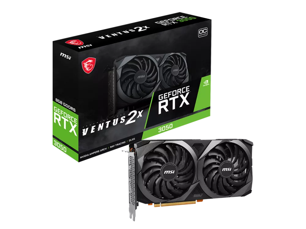 MSI GeForce RTX 3050 VENTUS 2X 8G OCV1 VENTUS GEFORCE RTX 3050 8GB 