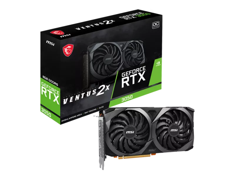 MSIからTORX FAN 3.0を採用したRTX3050搭載グラフィックスカード