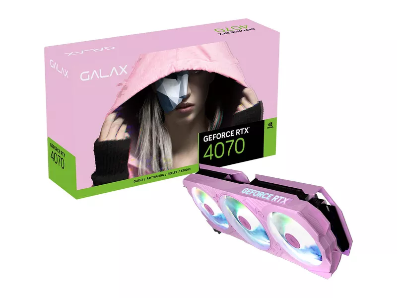 新品本物 玄人志向 4070 RTX GEFORCE GALAKURO GK-RTX4070-E12GB/PINK/TP アクセサリー